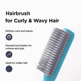 Kuber Industries Hair Brush | Bristles Brush | Hair Brush with Paddle | Brush for Curly wavy Hairs | Suitable For All Hair Types | Hair Brush Styling Hair | 6 Piece | C19BLE | Pack of 3 | Blue